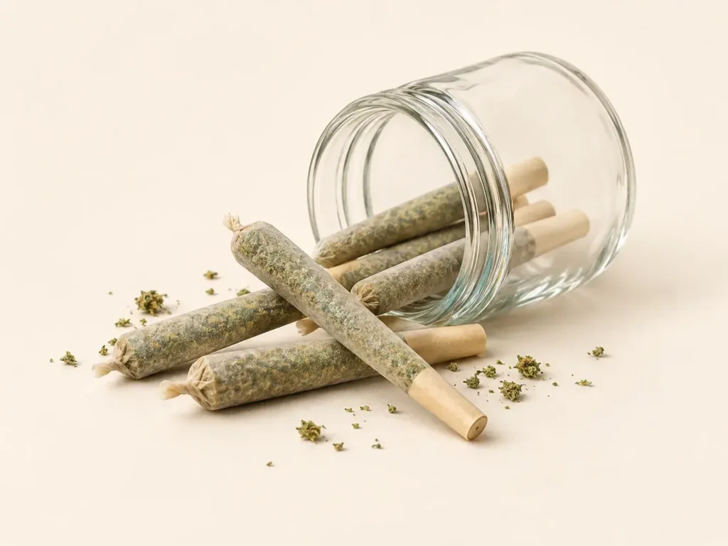 pre-rolls on a warm neutral background