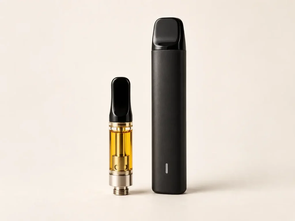 vapes on a warm neutral background