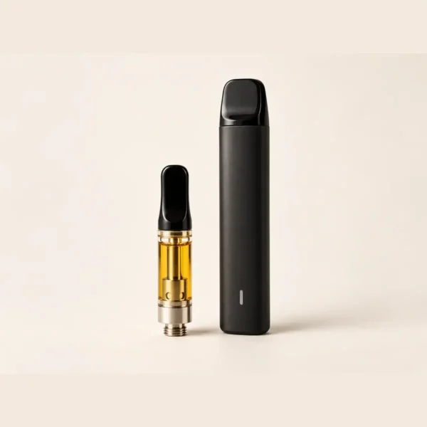 A vape cartridge and a disposable pen